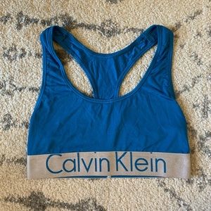 Calvin Klein Blue Sports Bra